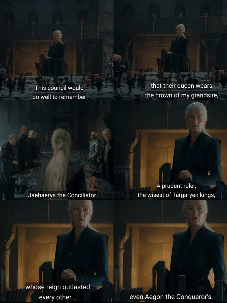 jjmileo's tweet photo. rhaenys standing up for rhaenyra MY QUEENS #HouseoftheDragon https://t.co/XGucRFCu7Q