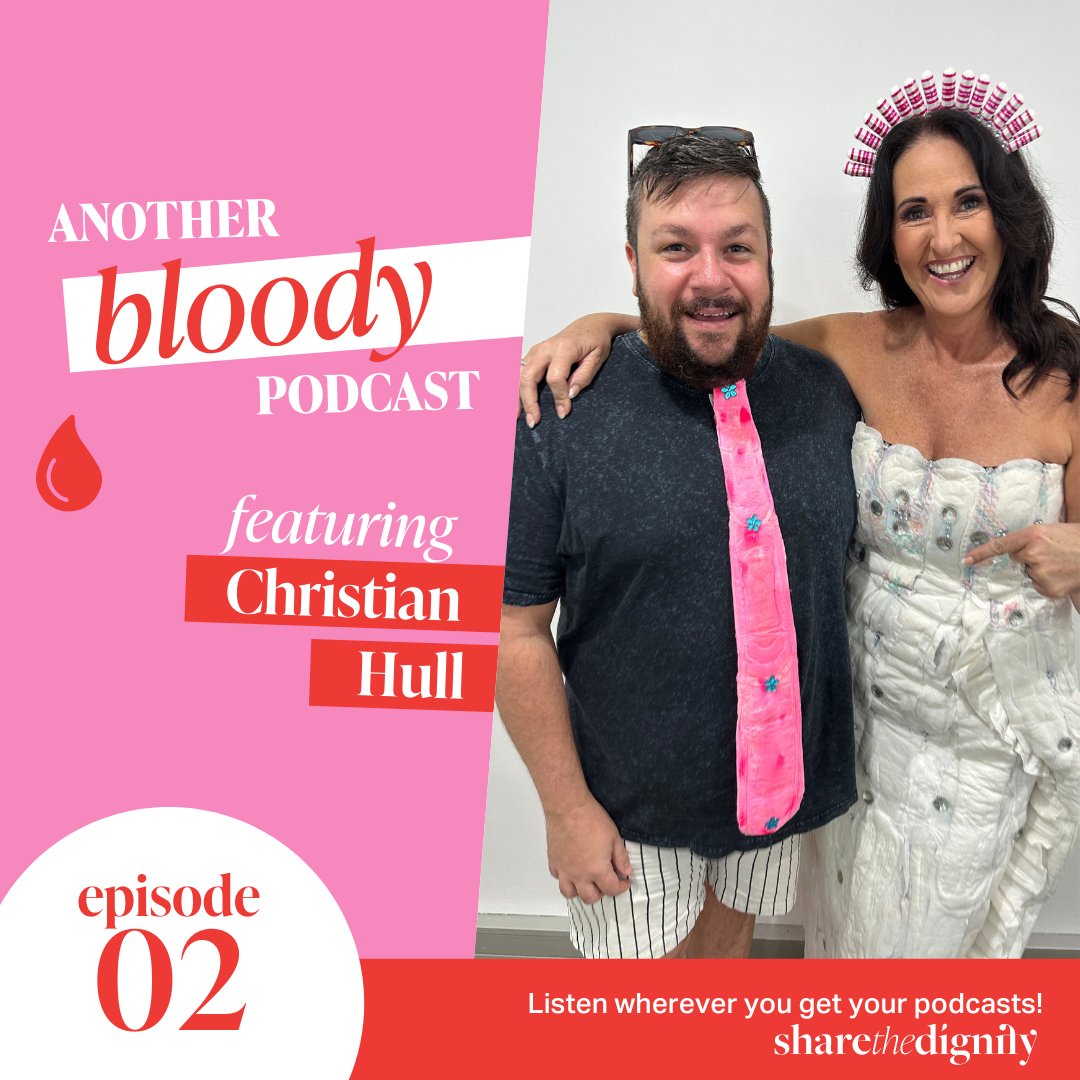 “A pad is, I know it's sticky. It's got some sticky things on it. And I thought you just stuck that on your vagina” 

Yep, Share the Dignity AMBASSADOR Christian Hull said that 😂😂😂

Listen to our latest ep of Another Bloody Podcast wherever you get your podcasts.