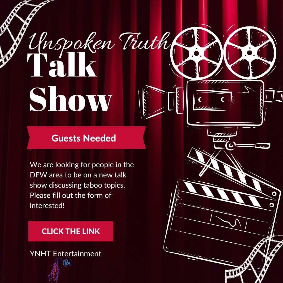 YNHT_Nette's tweet photo. #NewTalkShow If you would like to be a guest on "Unspoken Truth Talk Show" please fill out the link below ASAP! The site will be on Fire TV and Roku! https://t.co/FvBtrT3j4H https://t.co/LXv2VSAKed