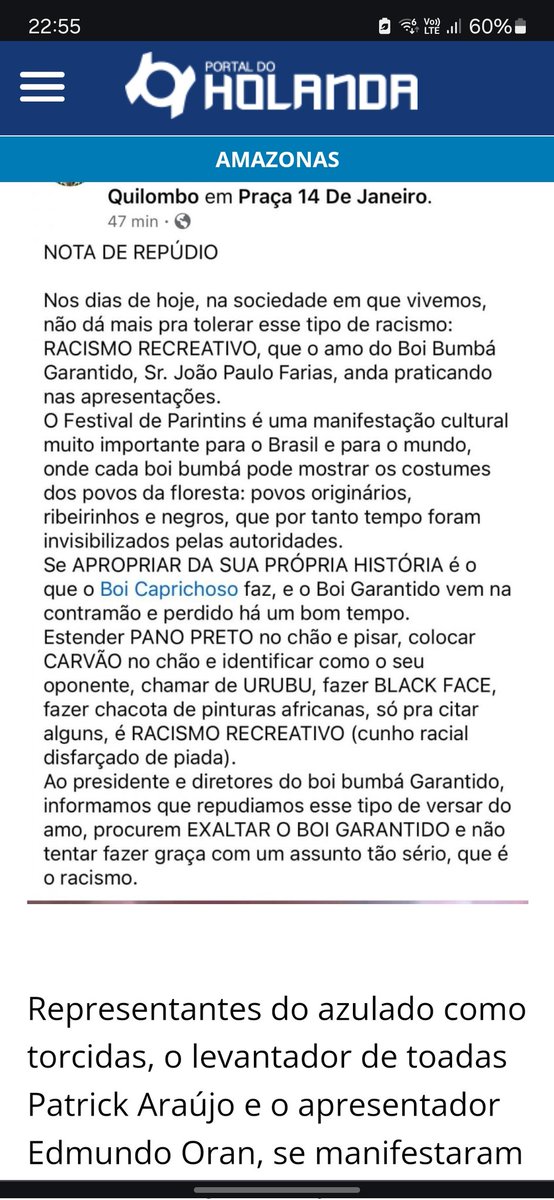 Acho que alguém que faz isso já se acha superior e usa o "povo" sempre. Amo do garantido tá cheio de bolas 😅 #Parintins2024NaACritica