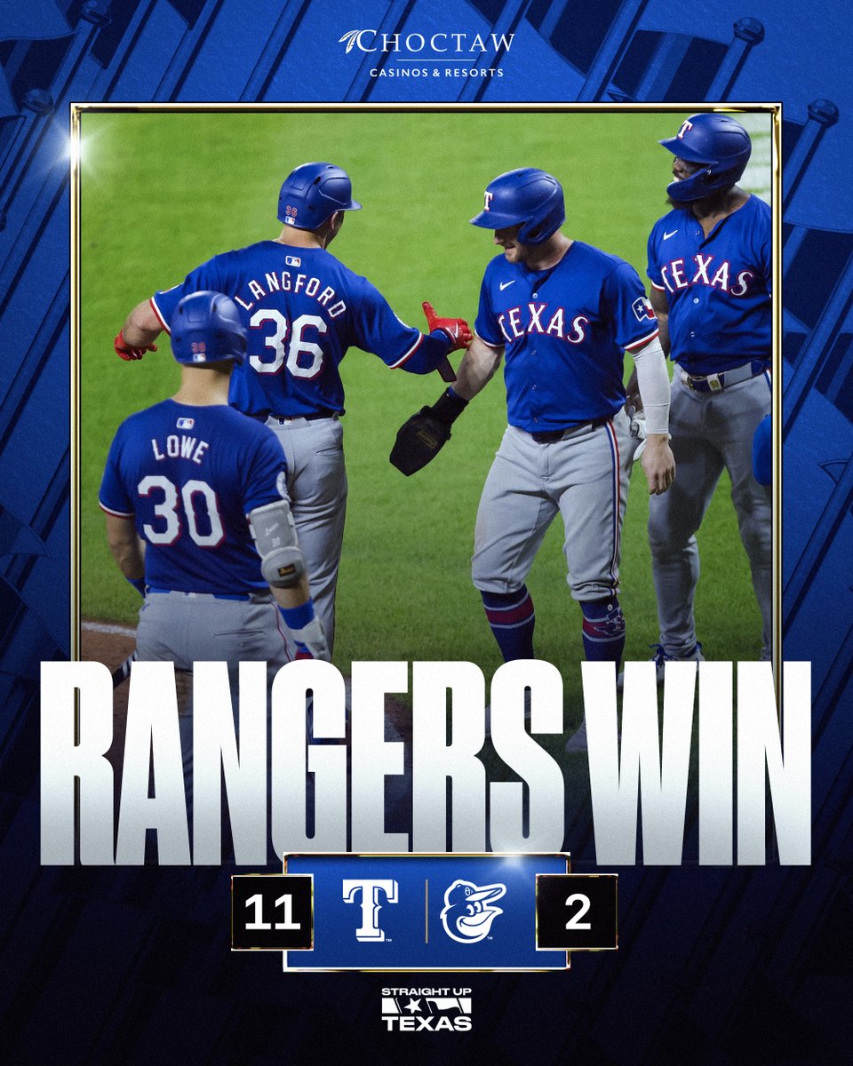 Rangers's tweet image. Hello Win Column! #StraightUpTX