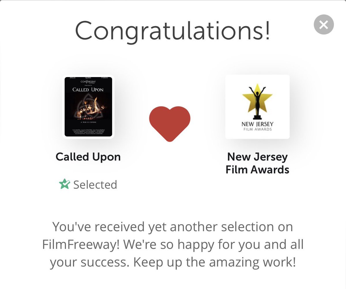 RealJamesQuinn's tweet photo. I am honored & proud to announce that my film #CalledUpon is an #OfficialSelection to @njfilmawards! Thank you for having us on your amazing stage! @JmqPictures #NewJerseyFilmAwards 🎬 https://t.co/mqTZXx9fLs
