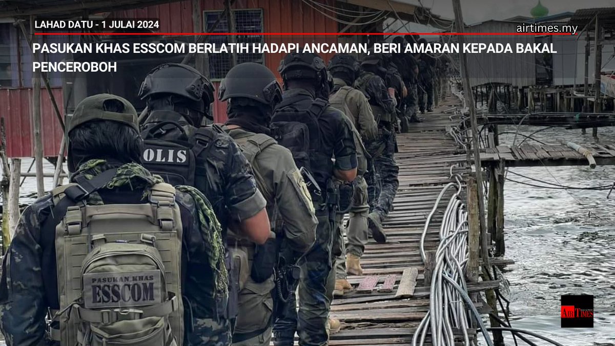 TheAirTimes's tweet photo. Pasukan khusus ATM, PDRM dan APMM gabung tenaga jayakan latihan dalam perkhidmatan ESSCOM di kawasan pantai timur Sabah.
#AirTimes #Keselamatan #ESSCOM #Sabah
https://t.co/FJe59lC4o2 https://t.co/Q251ySGD0h