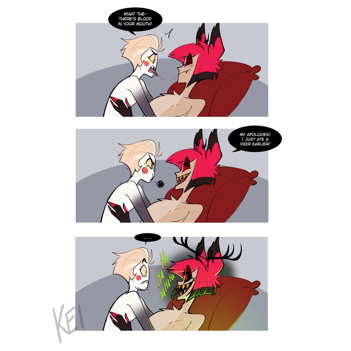 shunga_ko's tweet photo. kissu
#radioapple #HazbinHotel https://t.co/p5Ctw3BWGU