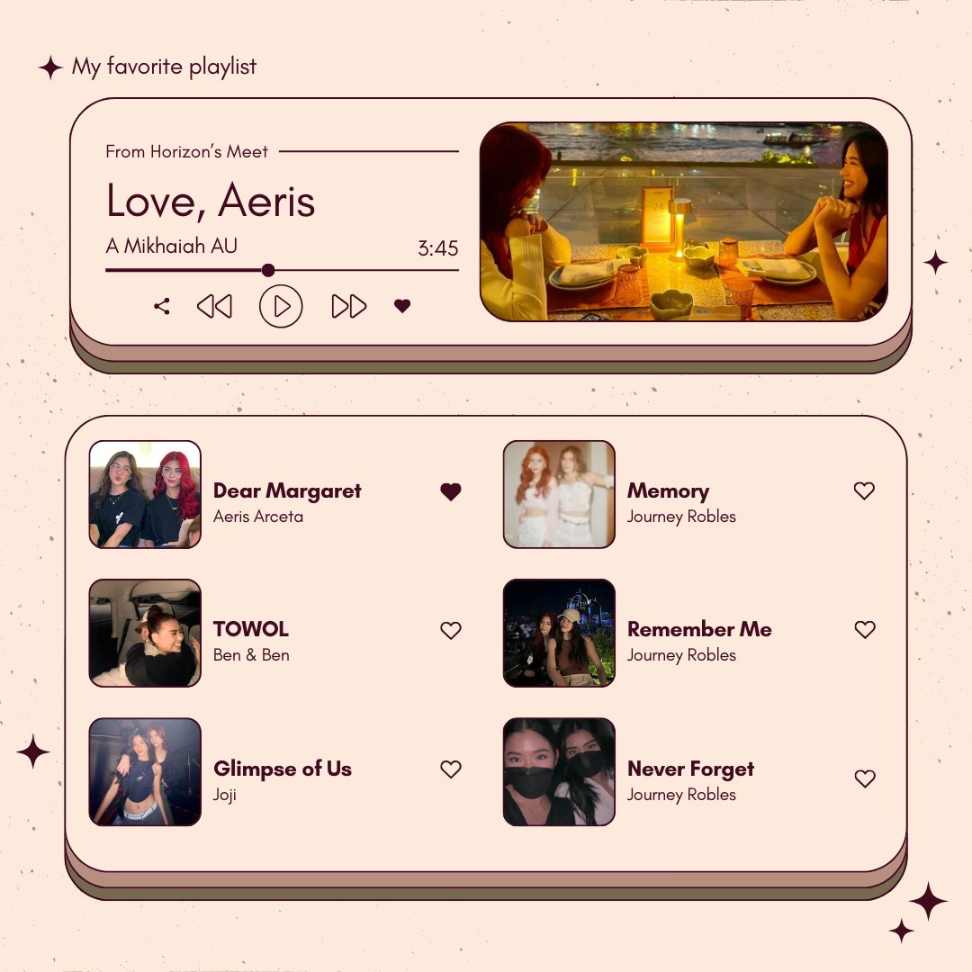 itsamanthuh's tweet photo. Dear Margaret, Never Forget. Love, Aeris.
— a short #mikhaiah au, one of the special chapters of Memory &amp; Remember Me, connected to Horizons Meet.

In honor of Mikhaiah day, enjoy. 🤍 https://t.co/VLncTzp6DE