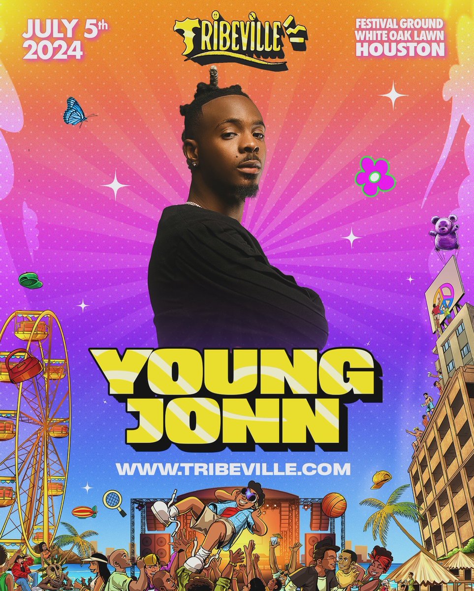 DUKE (@dedukeosy) on Twitter photo Confirmed!!! @youngjonn will be live at @Tribevillefest this Friday July 5th
All road leads to Houston!!
Also confirmed
<a href="/davido/">Davido</a>
@wandecoal
<a href="/iam_kcee/">BAD MAN KCEE โค๏ธ๐๏ธ</a> <a href="/FOCALISTIC/">President ya Straata ๐จ๐พโ๐ผ</a>
<a href="/SkylaTy/">SkylaTylaa</a> <a href="/vghnofficial/">Vโghn</a>
@ilandboy_preedy
๐ White Oak Music Lawn
๐ Tribeville.com
๐ซ GET UR TICKETS NOW Confirmed!!! @youngjonn will be live at @Tribevillefest this Friday July 5th
All road leads to Houston!!
Also confirmed
<a href="/davido/">Davido</a>
@wandecoal
<a href="/iam_kcee/">BAD MAN KCEE โค๏ธ๐๏ธ</a> <a href="/FOCALISTIC/">President ya Straata ๐จ๐พโ๐ผ</a>
<a href="/SkylaTy/">SkylaTylaa</a> <a href="/vghnofficial/">Vโghn</a>
@ilandboy_preedy
๐ White Oak Music Lawn
๐ Tribeville.com
๐ซ GET UR TICKETS NOW
