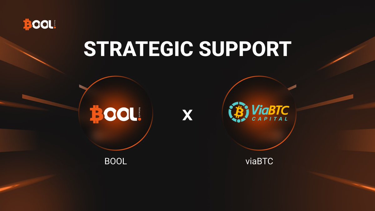 🌟 Bool Network (<a href="/bool_official/">Bool Network</a>) is thrilled to announce being backed by <a href="/ViabtcCapital/">ViaBTC Capital</a>! Working together to strengthen Bool Network's ecosystem and contribute to Bitcoin ecosystem prosperity.

ViaBTC Capital is a prominent blockchain investment firm with a focus on supporting