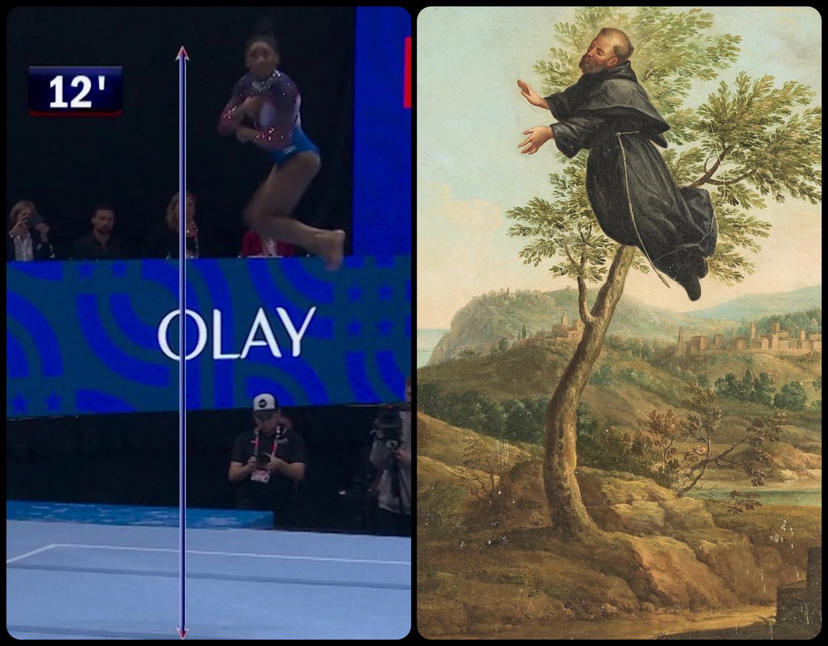 The Ecstasy of Saint Joseph of Cupertino, Italian School, 18th c, 📸 via <a href="/NBCOlympics/">NBC Olympics & Paralympics</a>