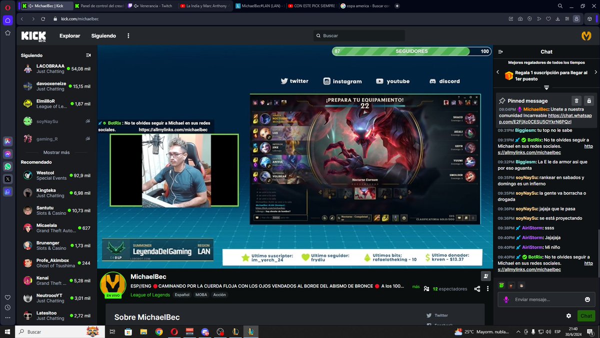 vamooos kick.com/michaelbec