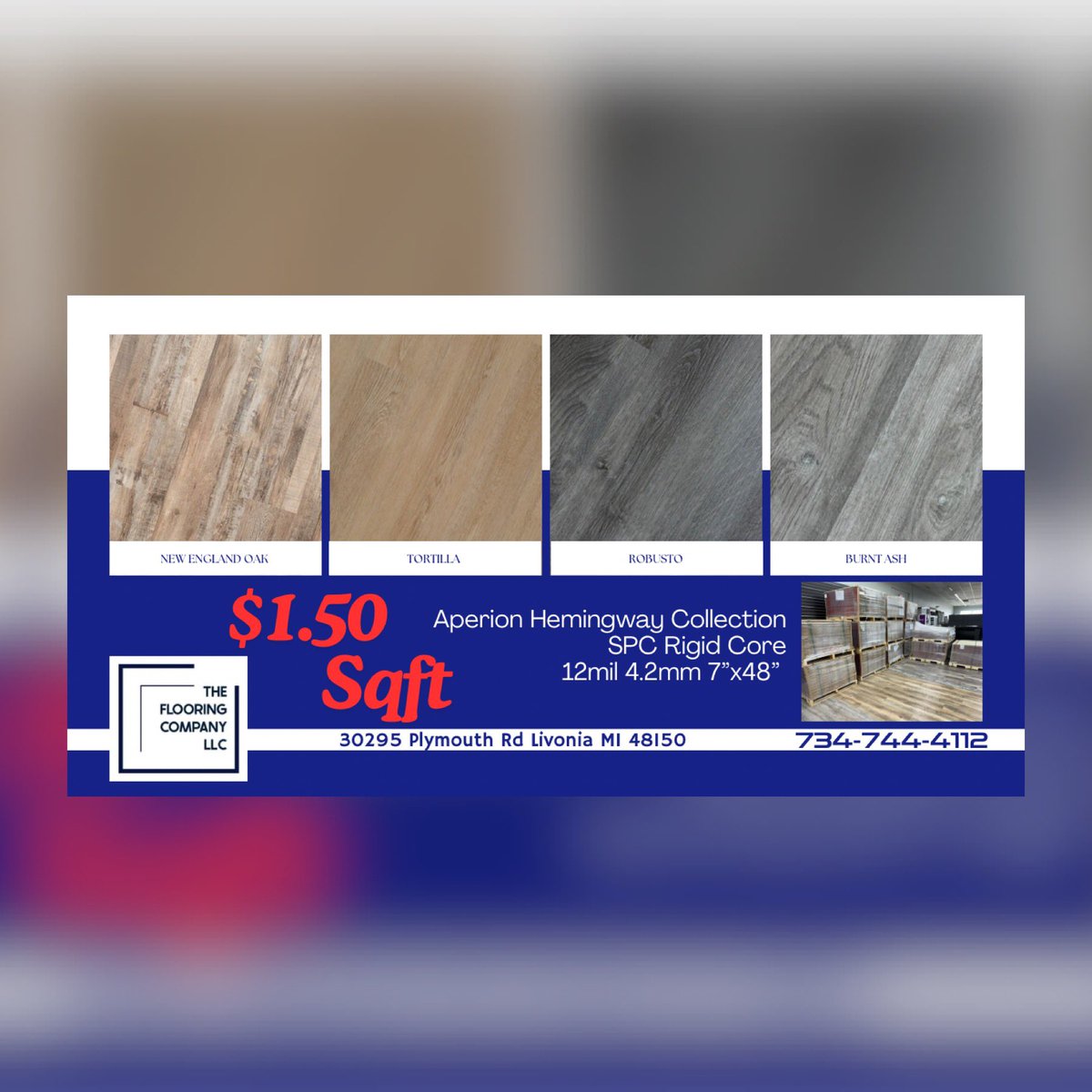 $1.50sqft 12mil 4.2mm click lock attached padding Waterproof #SPC #Flooring