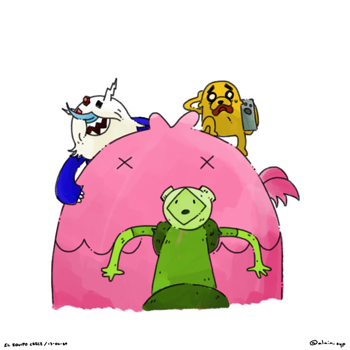 alain_syp's tweet photo. Equipo B

-

#adventuretime #horadeaventura #fionnaandcake #fionnaycake #finnandjake #fern #neptor #finnthehuman #finnelhumano #iceking #reyhelado #gunter #jermaine #alain_syp https://t.co/MZ8WwxZHv0