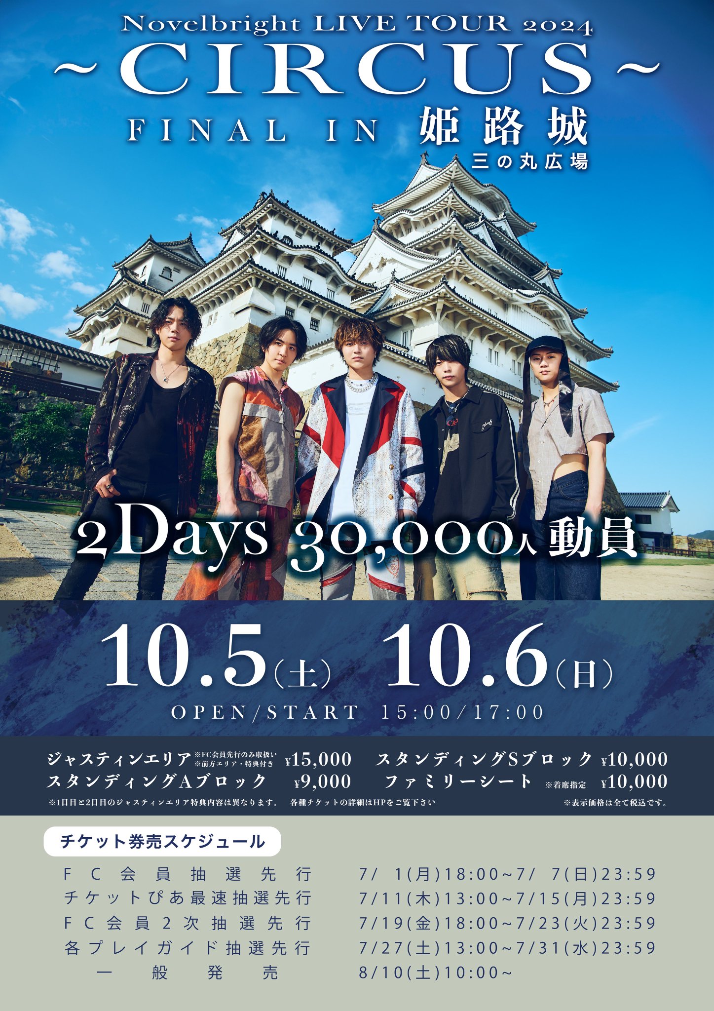 Novelbright CIRCUS 姫路限定ファイナルロゴチケットキーホルダー