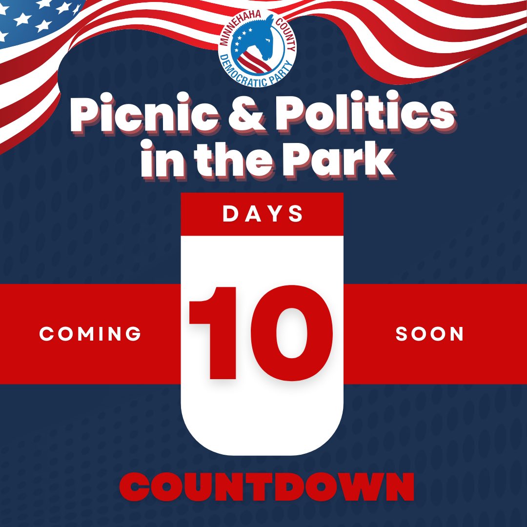 SoDakD14Dems's tweet photo. 🚨* Only **10 MORE DAYS** to Picnic & Politics in the Park 2024!
Wednesday, July 10
6:30-8:30pm
MCKENNAN PARK
Sign up to help make it amazing:
Volunteer https://t.co/lQUHBb5YwR
Donate https://t.co/4M2Sy1hQtS
#picnicandpolitics
#buildingcommunity
#605democrats
#605dems https://t.co/6Cxic7TMYr