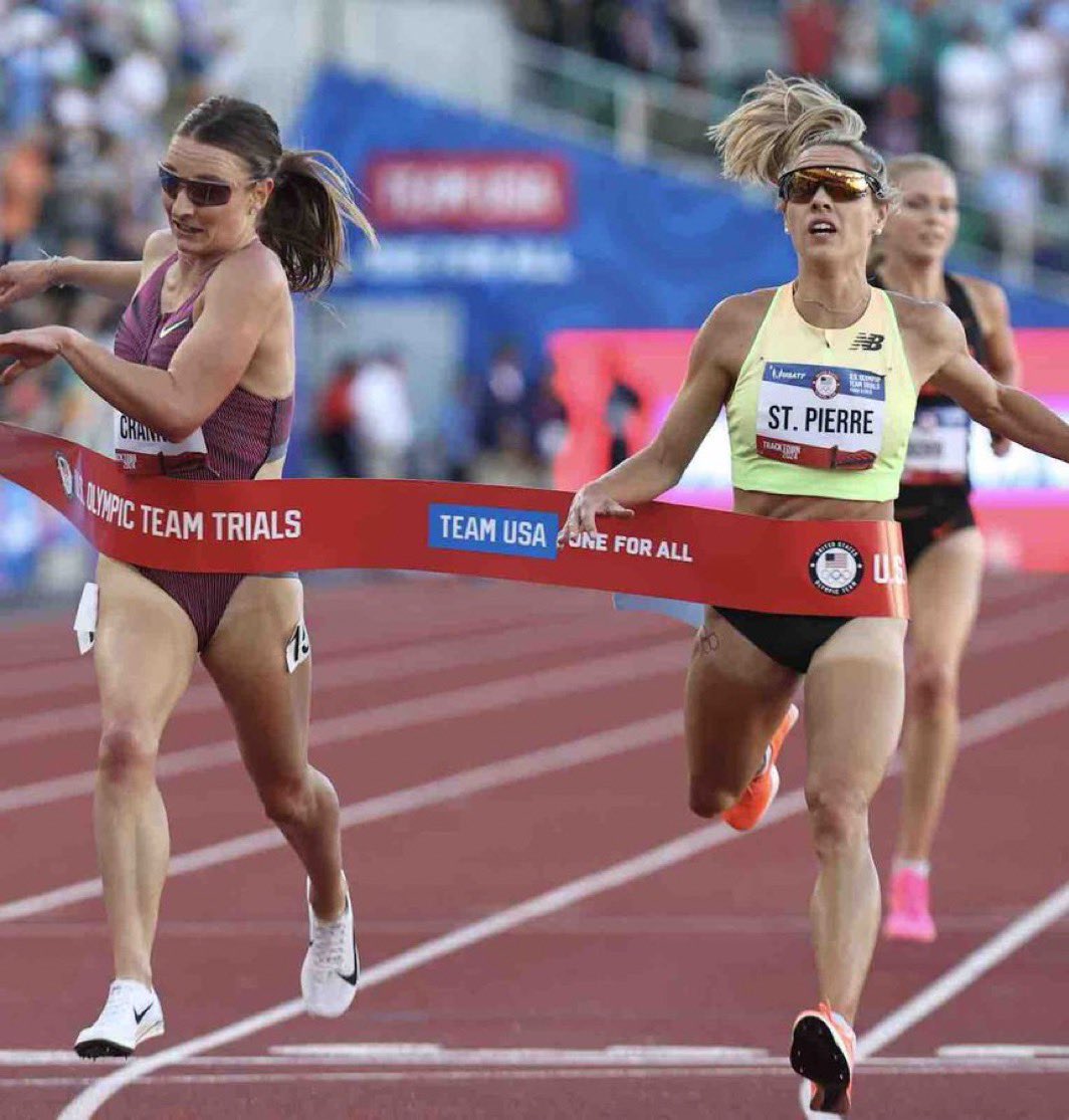 Deep thoughts from #trackfieldtrials24, #5. Elle St. Pierre ran three 1,500m races, and two 5,000m races. <a href="/ellepurrier/">Elle Purrier</a> won a close 5000m, and led 1500m from start until final 50m, scoring a PB and placing third. Elle St.Pierre is a medal contender at 1,500m! <a href="/mark_coogan/">Mark_J_Coogan</a> ,