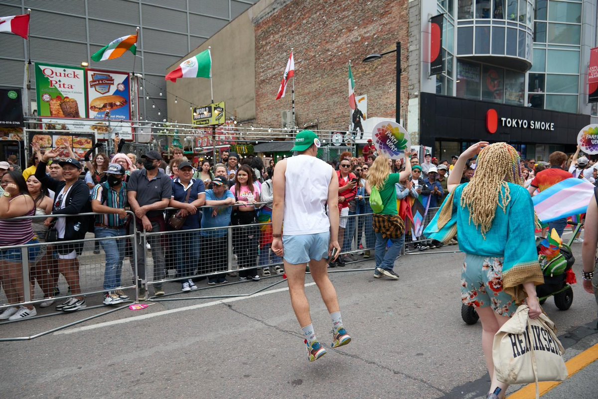 Gabe_Blanc's tweet image. Some highlights from #TorontoPride with the @OntarioGreens this year. Stand up for 2SLGBTQIA+ rights!