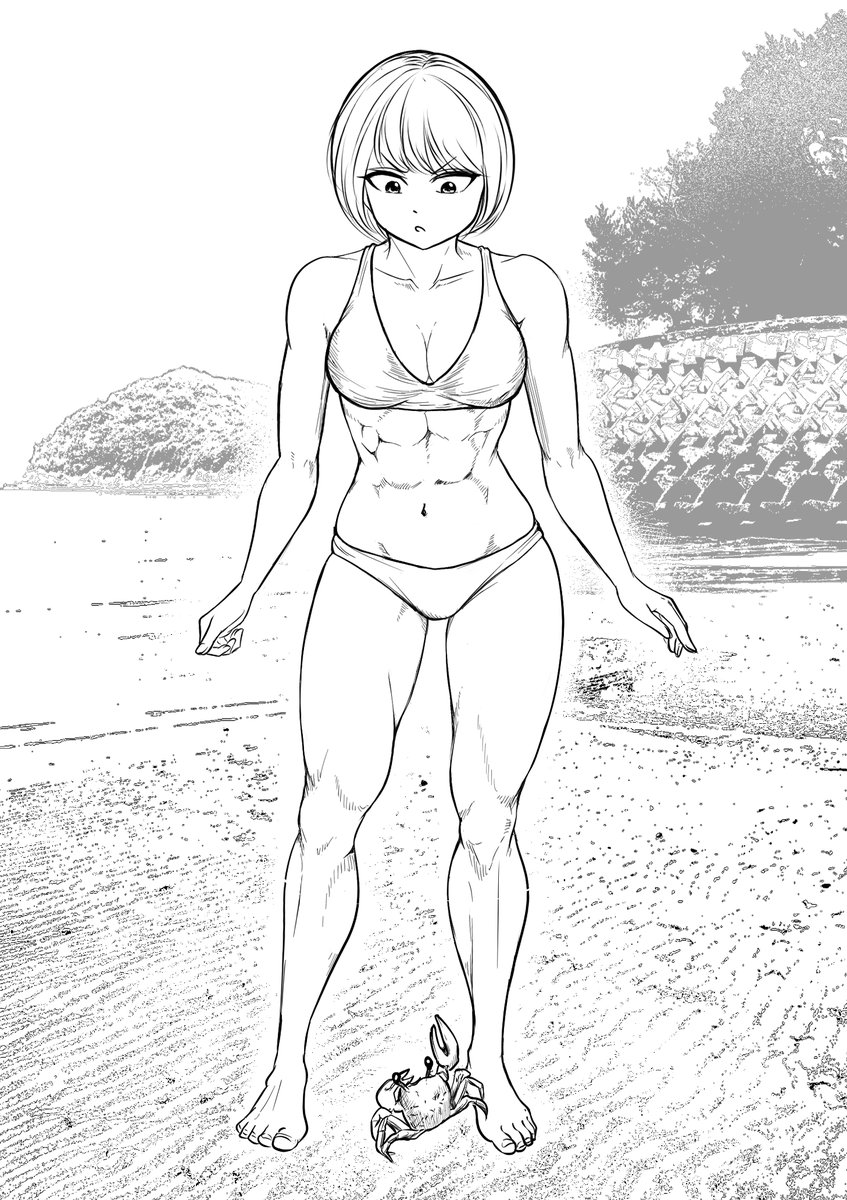 らくがき
#筋肉娘 