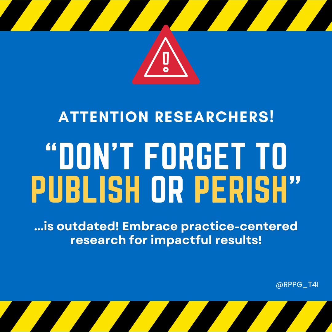 RPPG_T4I's tweet photo. Go beyond "publish or perish"! Consider your research's impact beyond traditional metrics. A study by @FarleyRipple @UDCRUE finds that impactful education research thrives on stakeholder connections, purposeful KMb strategies &amp; systemic support. Read more: https://t.co/NvOwyXFYqq https://t.co/V6zRYNt94c