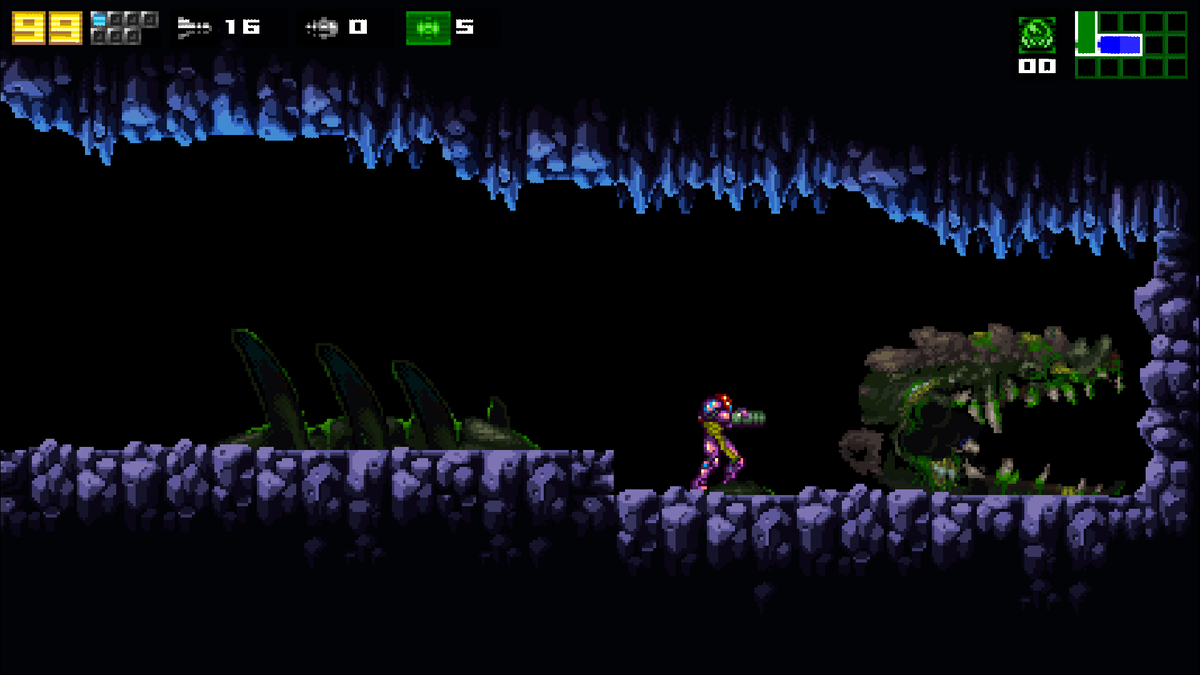 ItsBenjaninja's tweet photo. Finally beat #AM2R. Absolutely amazing game. It was super fun to play on the Logitech G Cloud, I'd recommend giving it a try if you have an android or PC handheld (or just play it on your phone or PC with a controller). 
Now onto Super Metroid, again. 
#Metroid #Metroid2 https://t.co/irXWiKe3MG