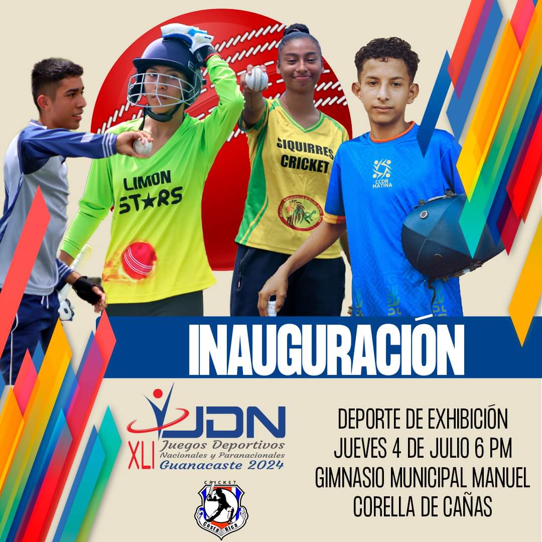 Arrancamos la cuenta regresiva. El jueves será el banderazo de salida con un acto de inauguración que organizaremos para celebrar nuestro debut como deporte de exhibición en Juegos Nacionales.

#CricketJDN2024