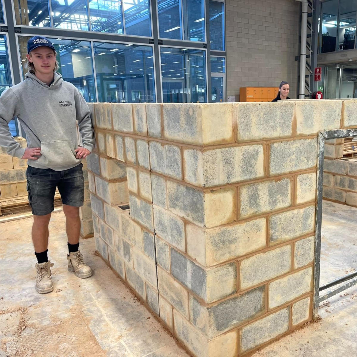 tafesa's tweet photo. What's been happening in the TAFE SA Bricklaying workshops at #Elizabeth and #Tonsley campus this term? These apprentices have been busy flexing their skills in structural masonry, curved walls, and steps and stairs construction 🧱🧱 Excellent job! https://t.co/zymmxe3NiA
