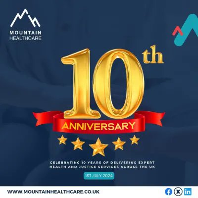 Happy 10th Anniversary to Mountain Healthcare! I’m truly proud to be part of an organisation that has been delivering expert Health and Justice services across the UK and making a positive impact in the Health and Justice sector for a decade. Here’s to many more wins and years!