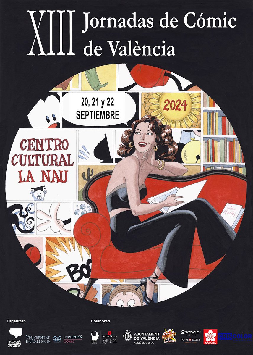Presentamos el cartel de las XIII Jornadas de Cómic de Valencia, este año realizado por Ana Miralles. asovalcom.blogspot.com/2024/07/cartel…