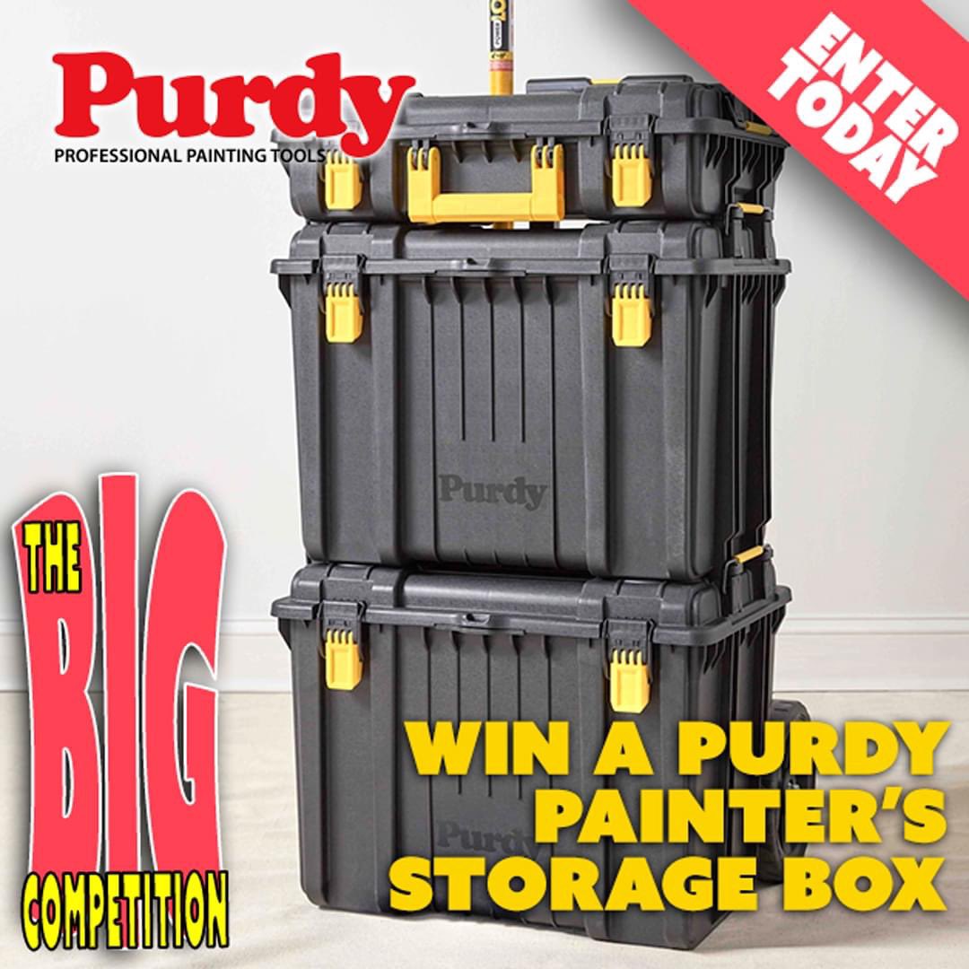 TRADE_decorator's tweet image. Win Purdy Painter’s Storage Box!
The Purdy Painter’s Storage Box is a professional-grade storage system designed to simplify tool transportation and daily use for decorators.
ENTER TODAY! trade-decorator.co.uk/win-purdy-stor…