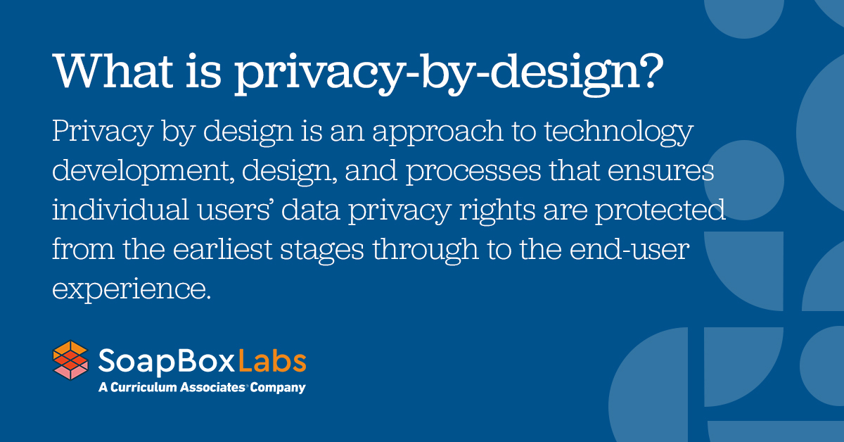 soapboxlabs's tweet photo. When it comes to kids’ data rights, privacy cannot be an afterthought or designed in at a later stage. #Privacy needs to be baked into every level of infrastructure, data, process, and be part of the ethos and vision of the voice-enabled solution from the very beginning #AIMonday https://t.co/eZHdnNK4DN