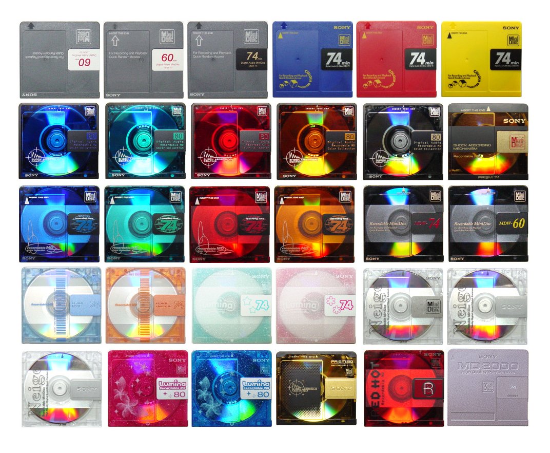 Sony MiniDiscs 1992 > 2000