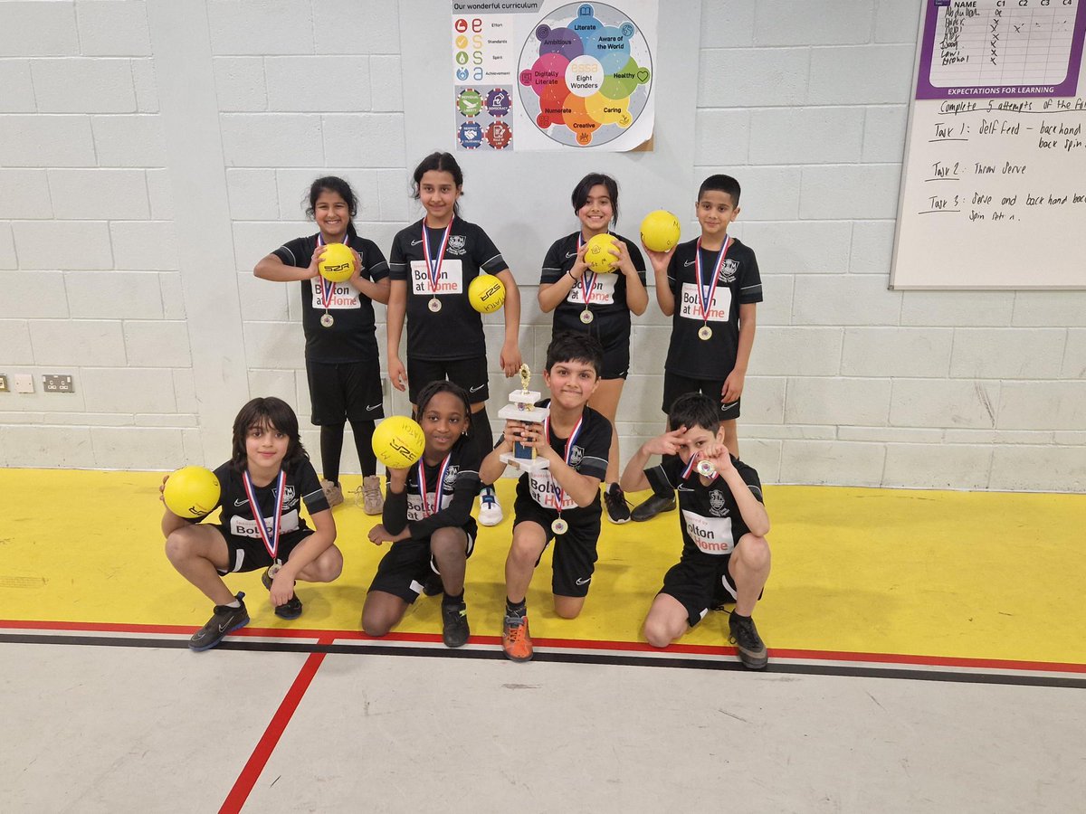 Our Year 3/4 dodgeball team competed at our local cluster event against 5 other schools. They played 15 rounds of dodgeball, winning 14 out of 15 following some outstanding dodgeball brilliance, meaning they won the competition!