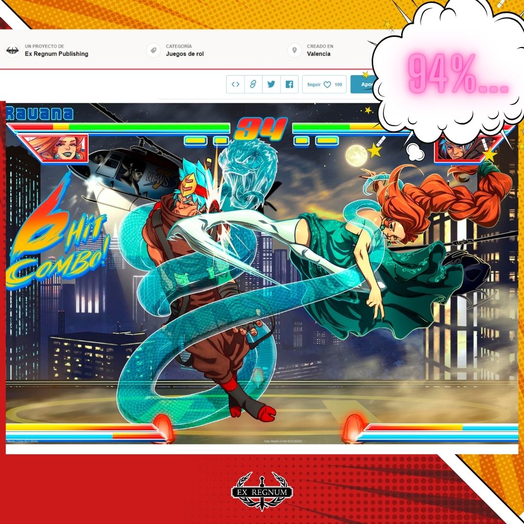 Fight es el juego de rol que todo amante de los arcade siempre quiso tener.
🥋Y queda muy poquito para que se financie en Verkami
¡Participa para que se haga realidad!🥊
verkami.com/projects/38510…