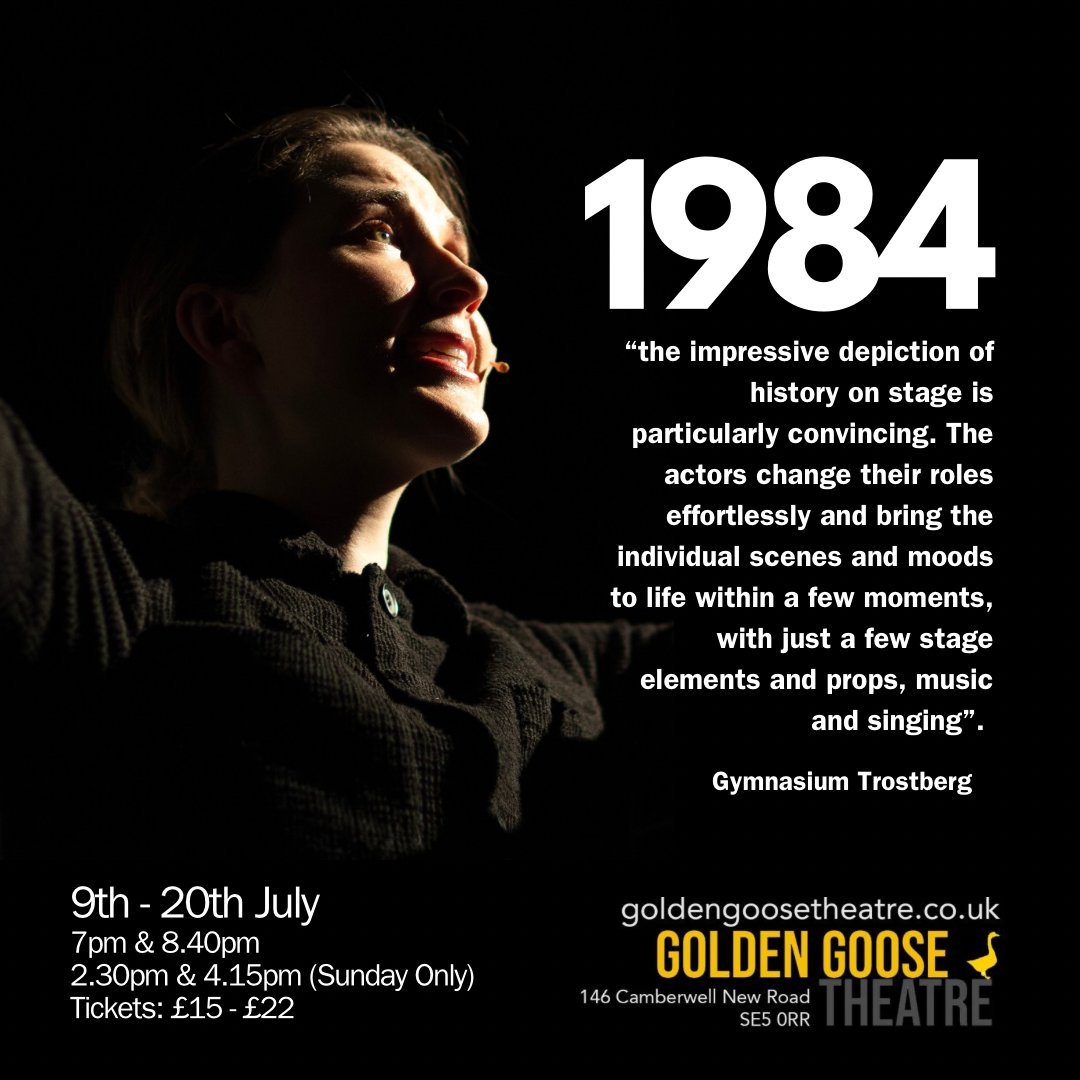 Tom Vercnocke (@tomvercnocke) on Twitter photo "The actors change their roles effortlessly". hertzhaimer-gymnasium.schule/de/aktuelles/m…
Smash hit European touring production 1984 has its London premiere with ANIMAL FARM in a George Orwell Double Bill 9-20 July 2024 <a href="/GooseTheatre/">Golden Goose Theatre</a>
🎟️ ticketsource.co.uk/animalfarm1984 "The actors change their roles effortlessly". hertzhaimer-gymnasium.schule/de/aktuelles/m…
Smash hit European touring production 1984 has its London premiere with ANIMAL FARM in a George Orwell Double Bill 9-20 July 2024 <a href="/GooseTheatre/">Golden Goose Theatre</a>
🎟️ ticketsource.co.uk/animalfarm1984