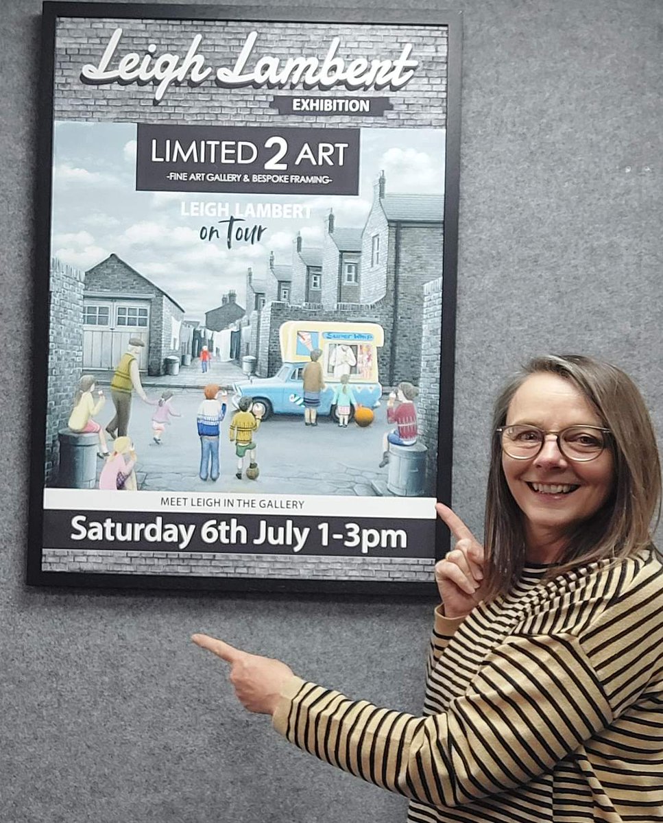 Artist Leigh Lambert is coming to Limited 2 Art this Saturday 6 July, 1 till 3pm.  Two exclusive limited editions of well-known Retford town land-marks on sale.  All welcome
07966 104550 
limited2art.com