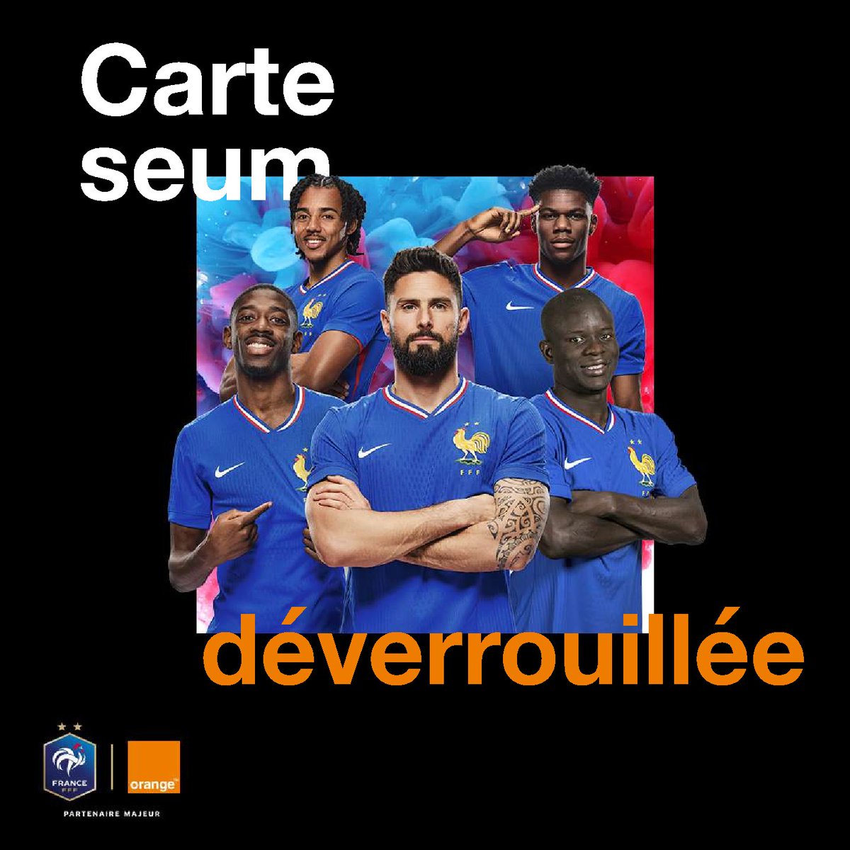 TeamOrangeFoot's tweet photo. C’est l’heure de @equipedefrance - Belgique !
Qui aura le seum ce soir ? 😜
Psst… des maillots de l'Équipe de France sont à gagner ! 😉
#FiersdetreBleus #TeamOrangeFootball  @Orange_France  @orange  @FFF https://t.co/AYQlFtKzEf