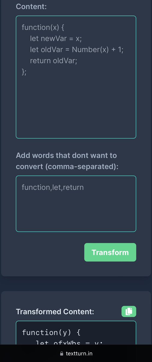 yo_comz's tweet image. A simple app that helps to convert sensitive data to gybrish so that we can safetely put our content and ask for solutions in @ChatGPTapp @GoogleAI @claudeai101 #chatsearch #machinelearning