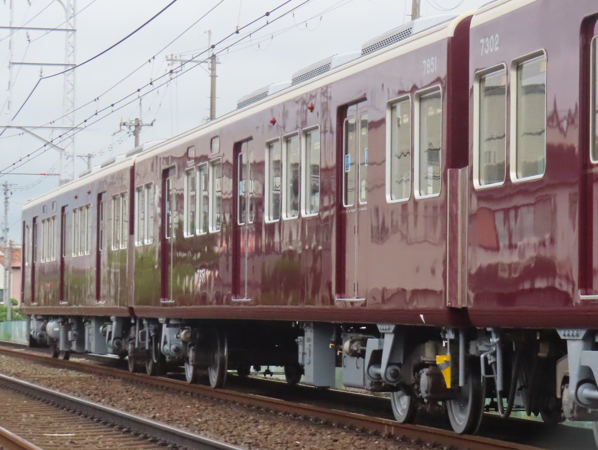 7/1 阪急7300系7300×7R T#5204→T#5207 試運転(Dコース) 本日は··· ”元
