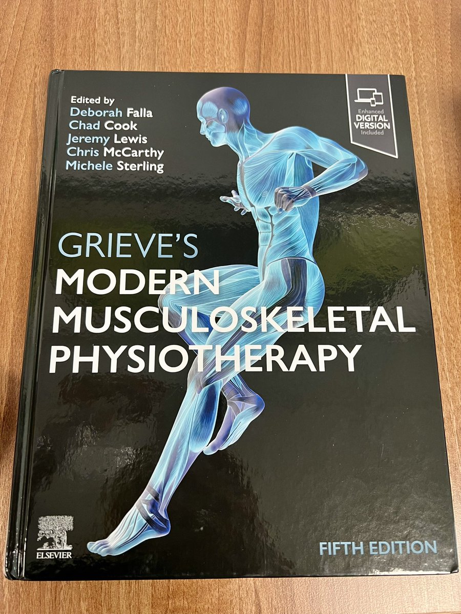 Deb_Falla's tweet image. 📢🔥👇I just received an advance copy of the 5th Edition of Grieve’s Modern Musculoskeletal Physiotherapy! What a privilege to work with @chadcookpt @JeremyLewisPT @combinedmover @MicheleSterlin7 as Editors of this new Edition. Congrats to the 150+ authors 🙌 @IFOMPT @PhysioMACP