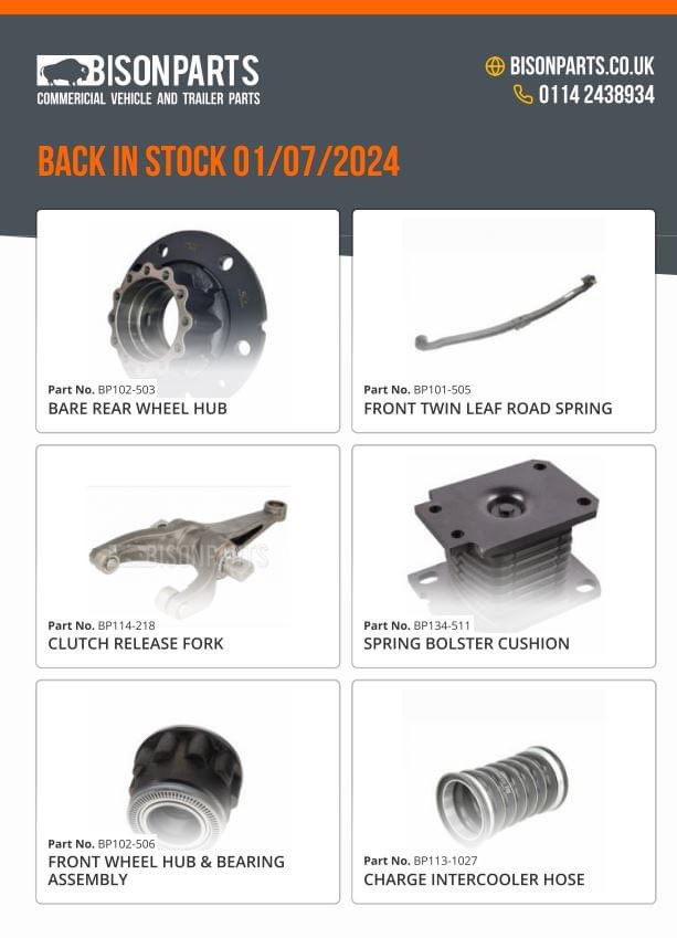 BisonParts's tweet photo. Back in stock! #MondayMorning #trucking #parts #van #sheffield https://t.co/oYMObPCtQ0