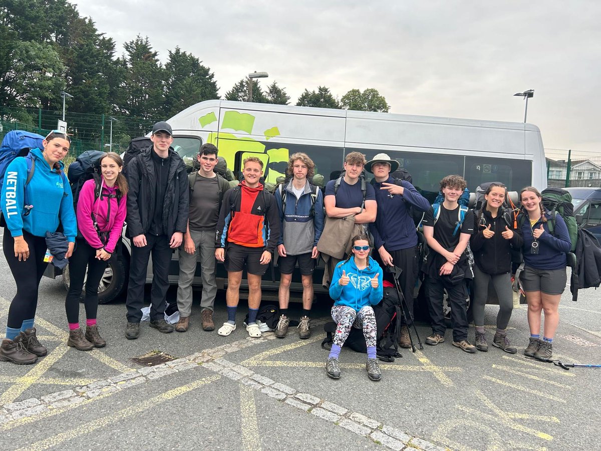 And they are off...our final DofE expedition of the year! Twelve of our amazing Sixth Form students are heading to the Brecon Beacons to complete their final stage of their Gold Dofe Award. We wish them the best of luck. <a href="/DofE/">The Duke of Edinburgh’s Award</a>