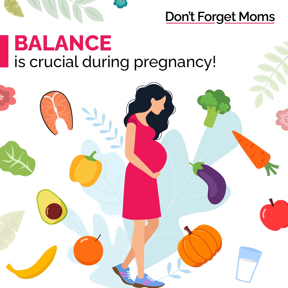 Ensure you eat a nutrient-rich diet and stay hydrated. Don't forget to take your supplements to support your health and your baby's development. 
#SelfcareMonday #BalancedDiet #MaternalHealth