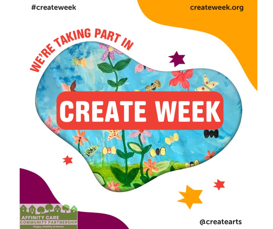 AffinityCareCP's tweet image. WHAT IS CREATE WEEK?

People need to create. Creativity is a human need and everyone should have access to the life-enhancing power of the creative arts. 

Taking place from 1–7 July, a week-long event that celebrates creativity and its importance for the wellbeing 
#CreateWeek