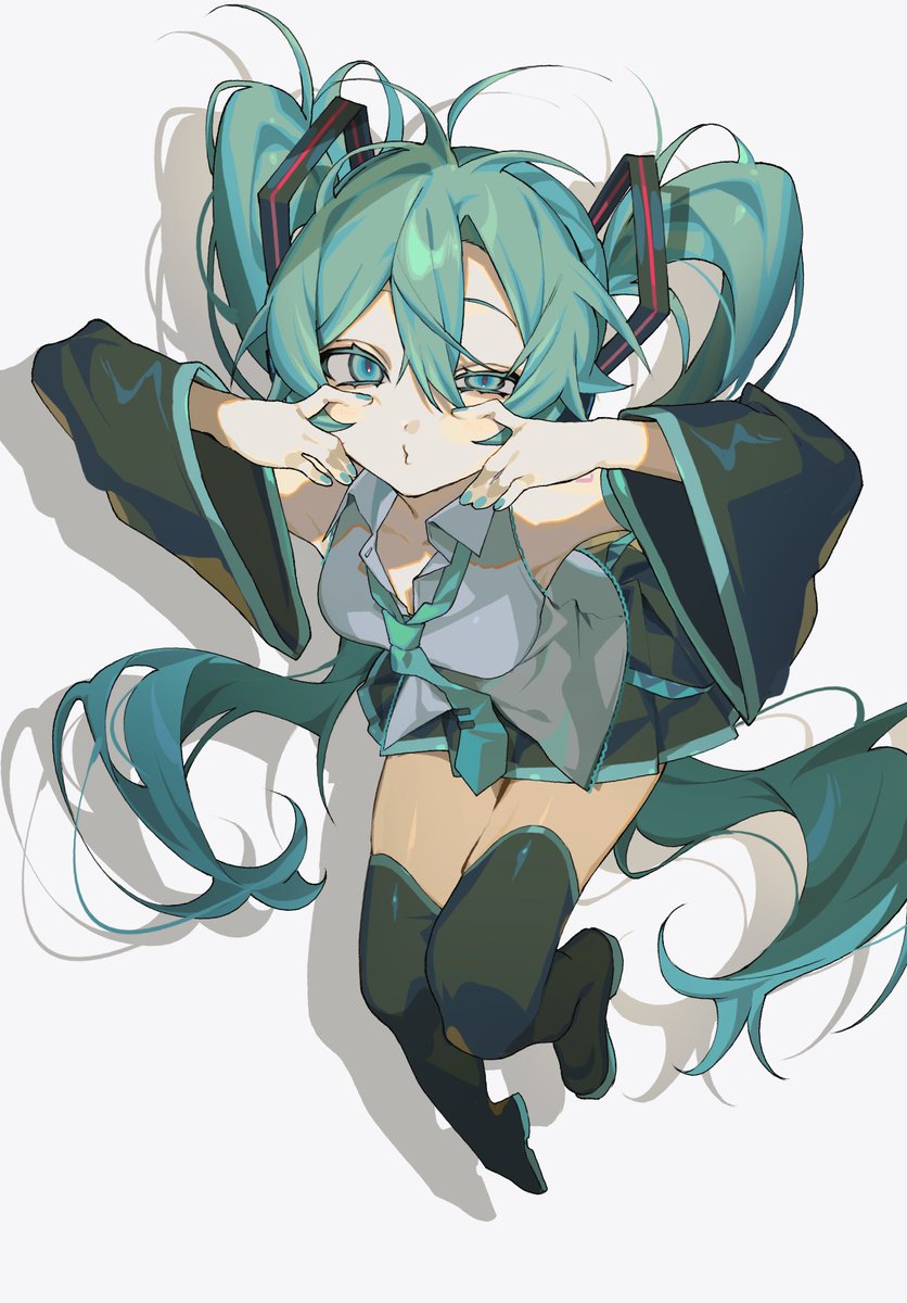 初音ミク「初音ミク 」|🥩生ハミ🥩のイラスト
