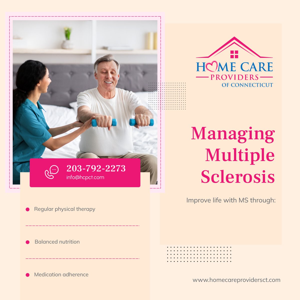 hcprovidersct's tweet image. Live better with MS by following these tips. Reach out for more support and information!

#BethelCT #HomeCare #MSTips #ImproveLife #MultipleSclerosis