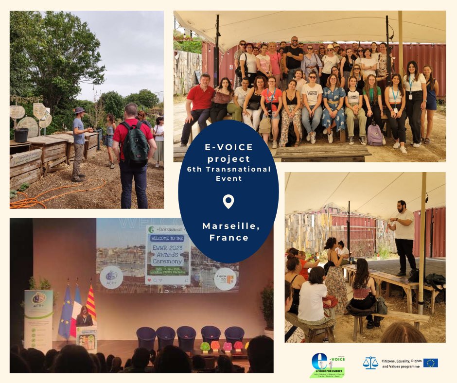 ALDAeurope's tweet photo. π On June 18 and 19, 2024, the #EvoiceProject consortium flew to Marseille (π«π·) to dive deep into the intersection between youth participation & environment.
Participants learned about community engagement, sustainability & social inclusion.
#CERV https://t.co/0ZQZfV829o