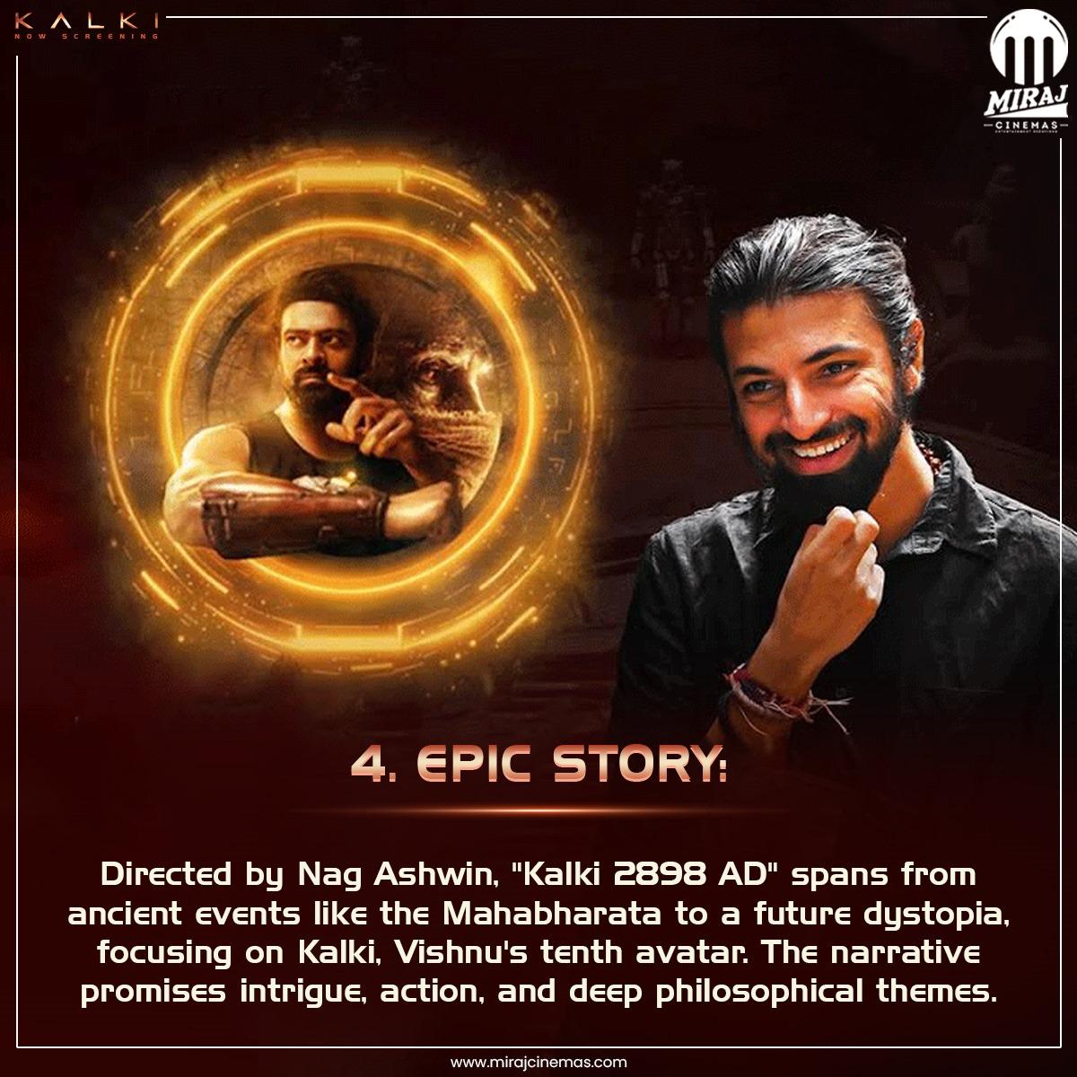 MirajCinemas's tweet photo. #Kalki2898AD now showing at #MirajCinemas!

Book your tickets now! https://t.co/tYtHRQEaxD 🔗
.
#Prabhas #AmitabhBachchan #DeepikaPadukone #KamalHaasan #NagAshwin #Dystopian #SciFi #Mythology #CriticsReviews #MustWatch
@SrBachchan @deepikapadukone @nagashwin7
@DishPatani @Music_Santhosh @ikamalhaasan
@VyjayanthiFilms @Kalki2898AD @saregamaglobal
@saregamasouth