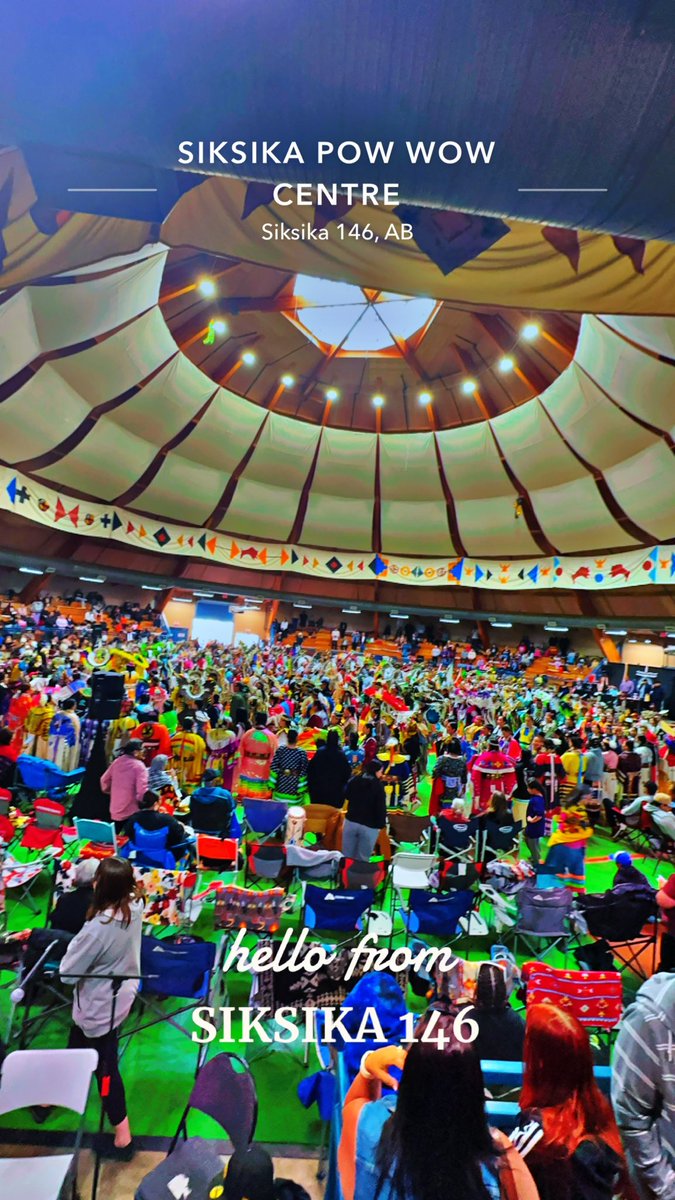 Today was the last day of our annual pow wow celebration.
Was a great turnout. 
#siksika
