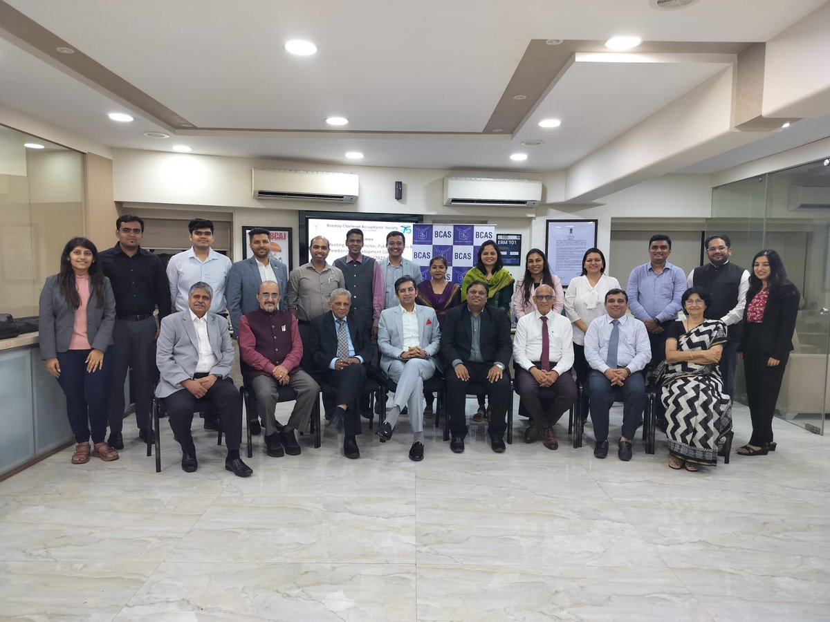 Thrilled to share that I am now part of the Seminar, Public Relations &amp; Membership Development Committee of Bombay Chartered Accountants' Society. Missed being part of  1st meeting of committee but excited to contribute to committee's objectives throughout the year.
<a href="/bcasglobal/">Bombay Chartered Accountants' Society(BCAS)</a>