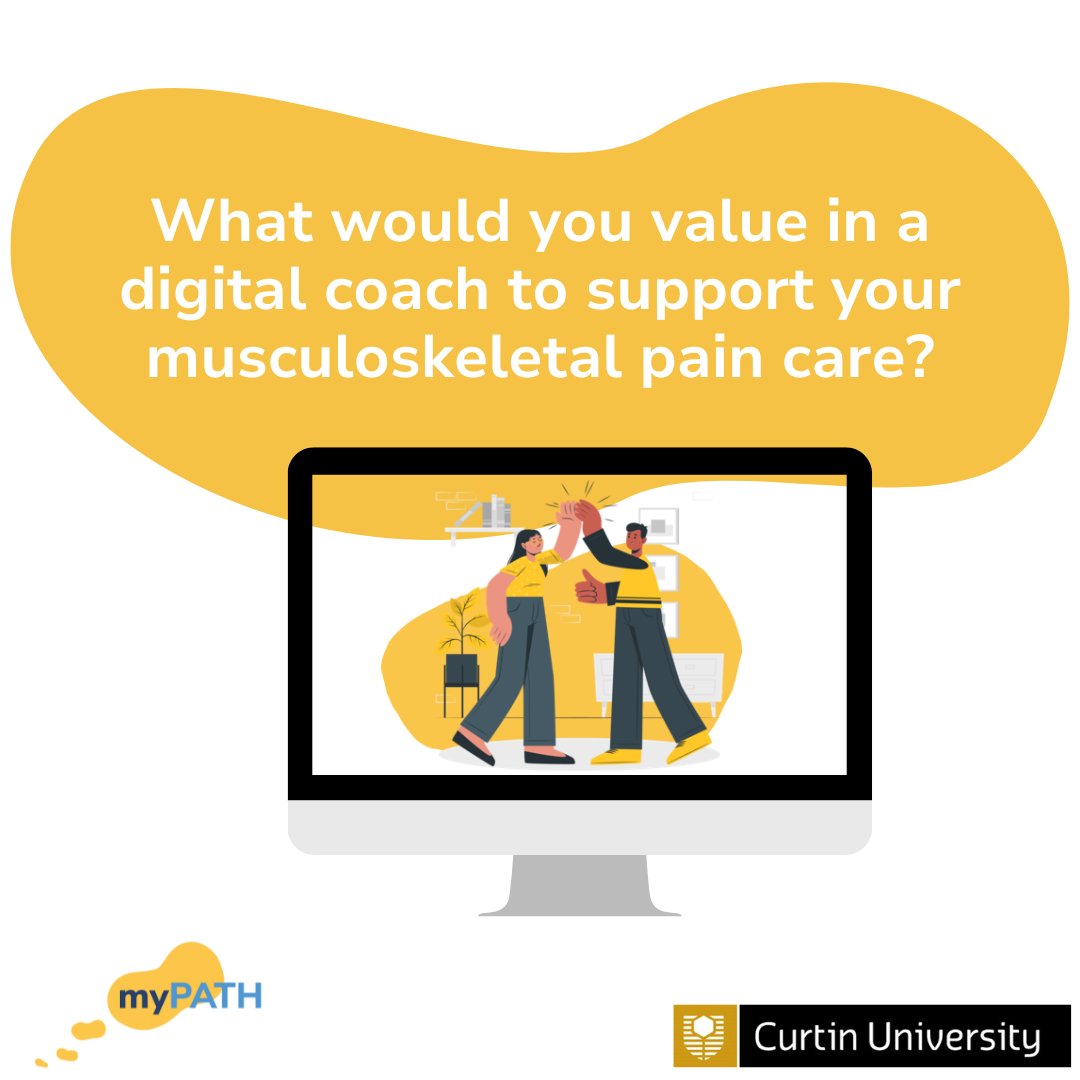 Do you experience musculoskeletal pain (i.e. pain in your muscles and joints) that has lasted for 3 months or more? Help <a href="/CurtinUni/">Curtin University</a> to shape a digital solution to help young people living with chronic pain. bit.ly/myPATHsurvey