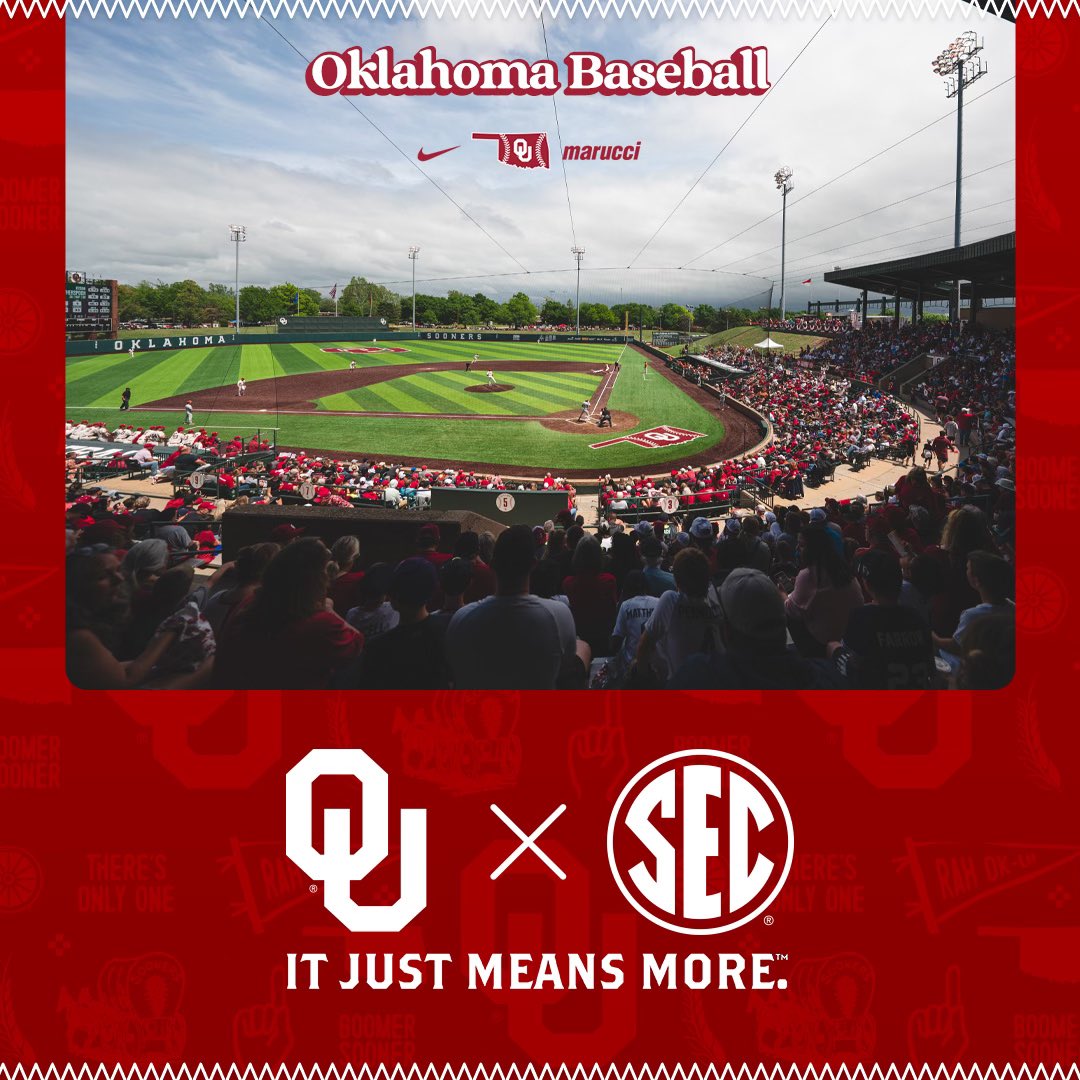 Excited to officially be a member of the best baseball conference in the country. #ItJustMeansMore 
#BoomerSooner 
#Cha🅾️Us