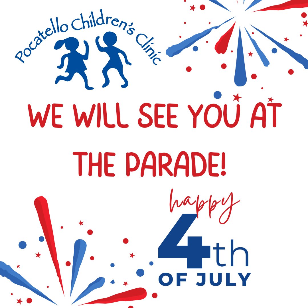 PokyChildren's tweet photo. Come to the Independence Day Parade on Thursday!

#pocatellochildrensclinic #pocatello #caring4children https://t.co/etHMaPplSm